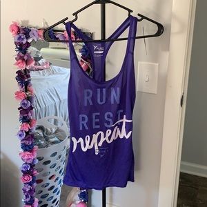 Purple active tank top